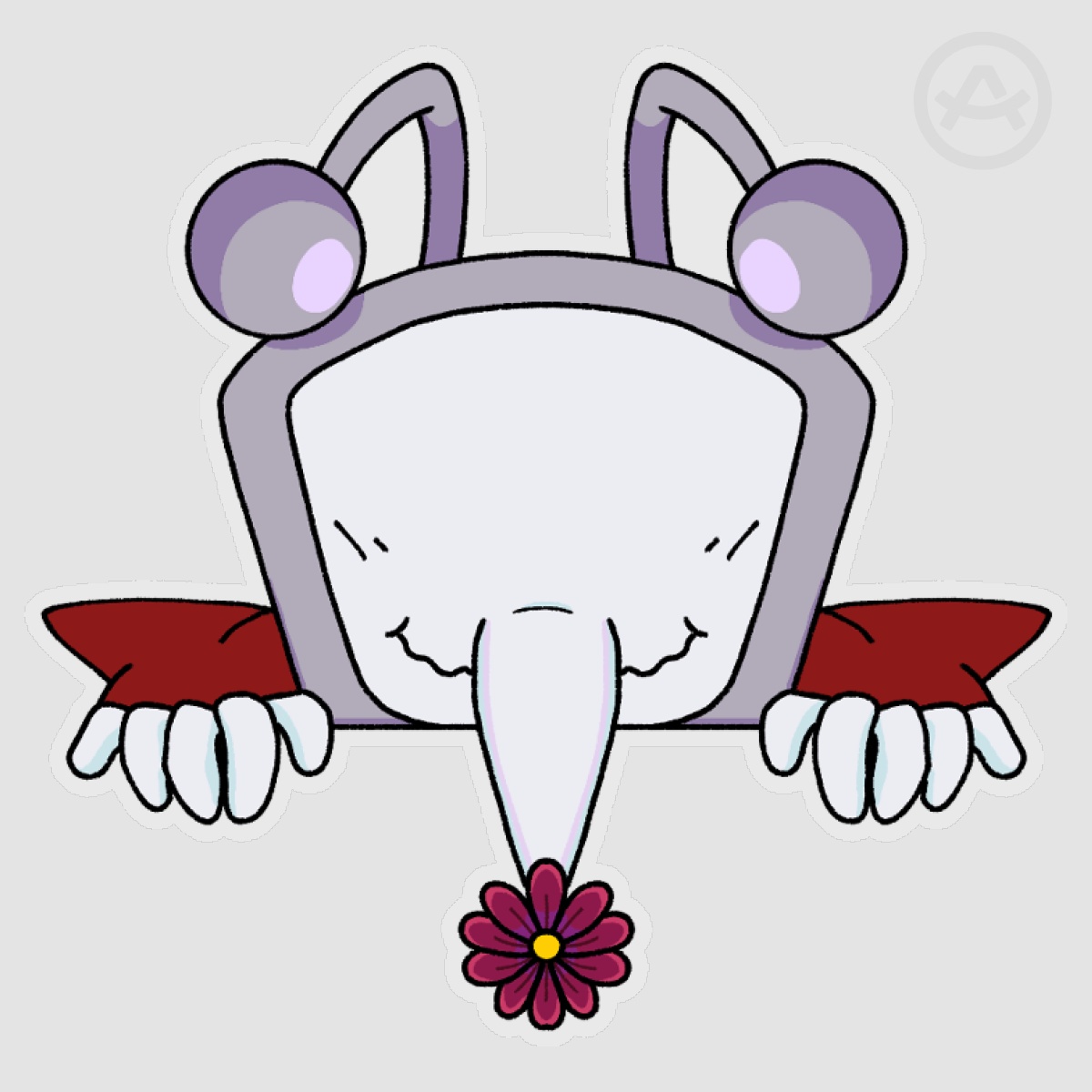 Tenna - Deltarune Peekaboo Stickers