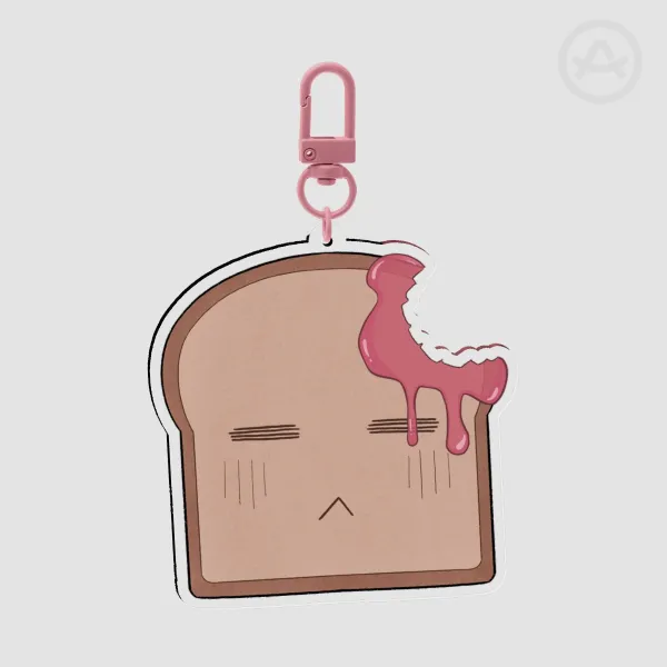 Jelly Toast Keychain