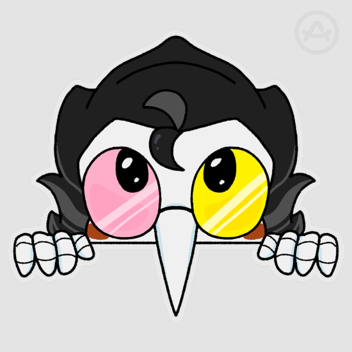 Spamton - Deltarune Peekaboo Stickers