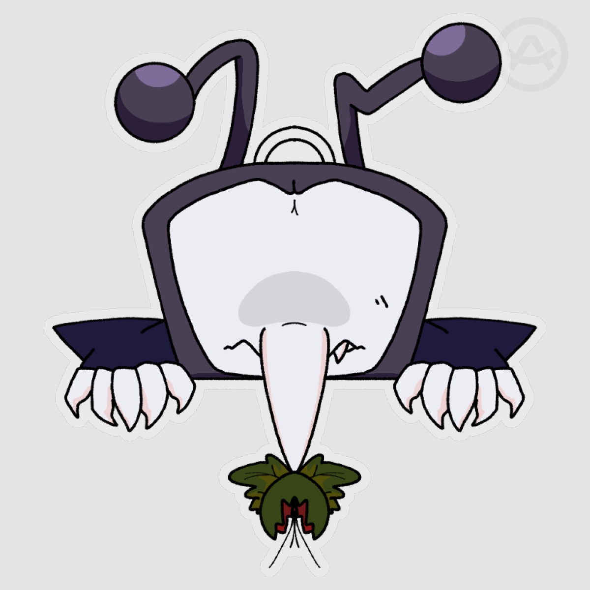 Defernull Tenna- Deltarune Peekaboo Stickers