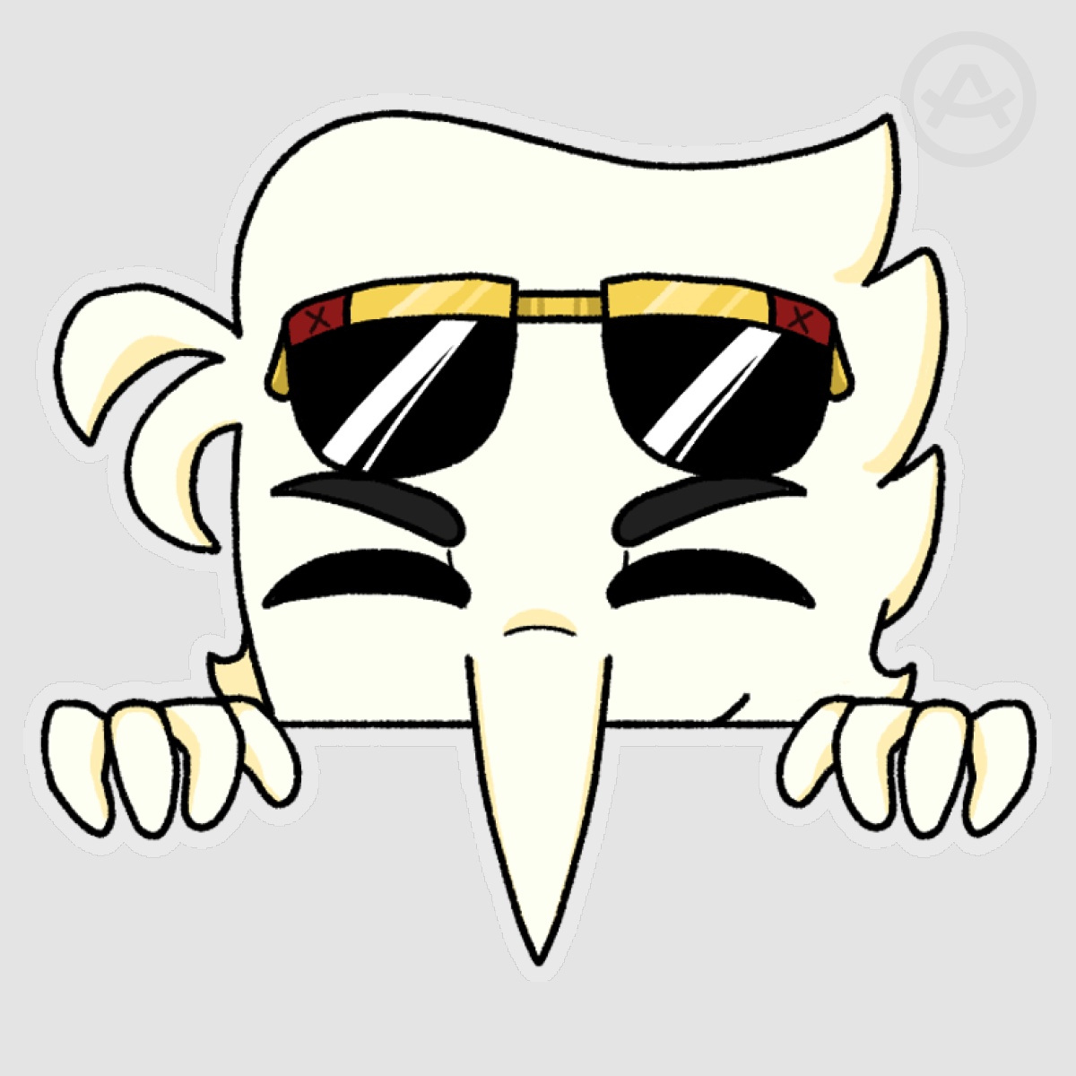 Swap Spamton - Deltarune Peekaboo Stickers