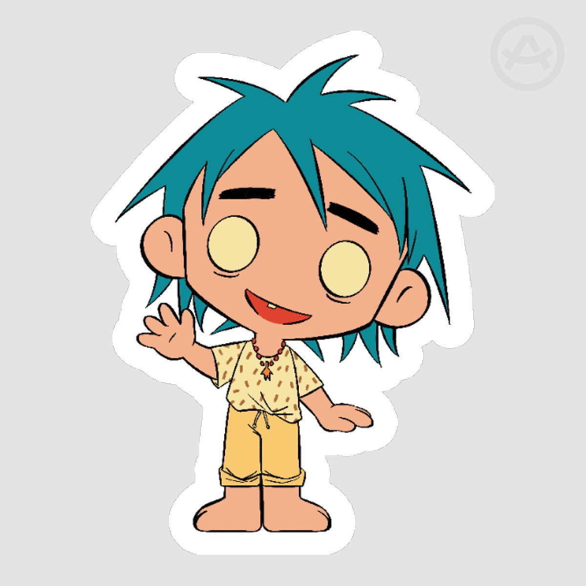 Gorillaz 2D "The Mountain" Sticker