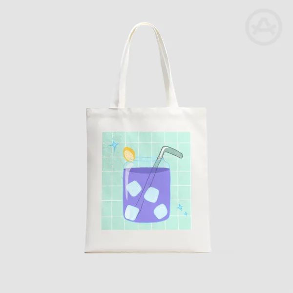 Butterfly pea flower tea tote