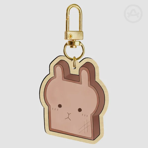 Bunny Toast Keychain