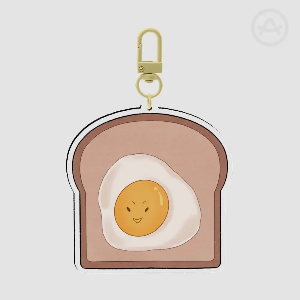 Egg Toast Keychain