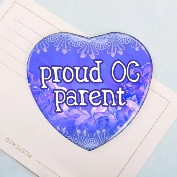Proud OC Parent Heart Badge
