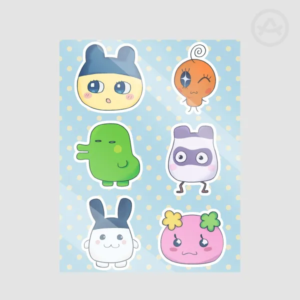 Tamagotchi Sticker Sheet