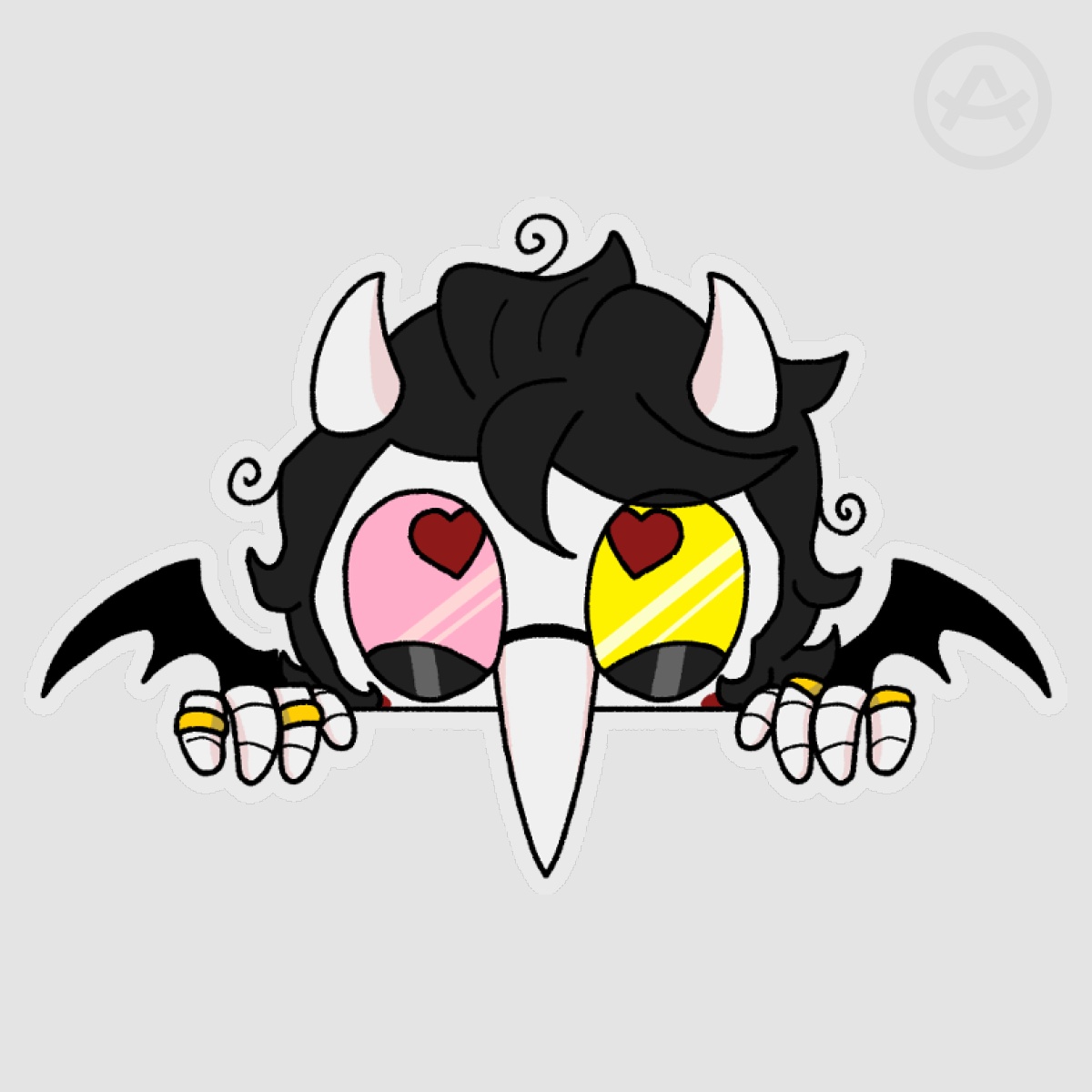 Defernull Spamton - Deltarune Peekaboo Stickers