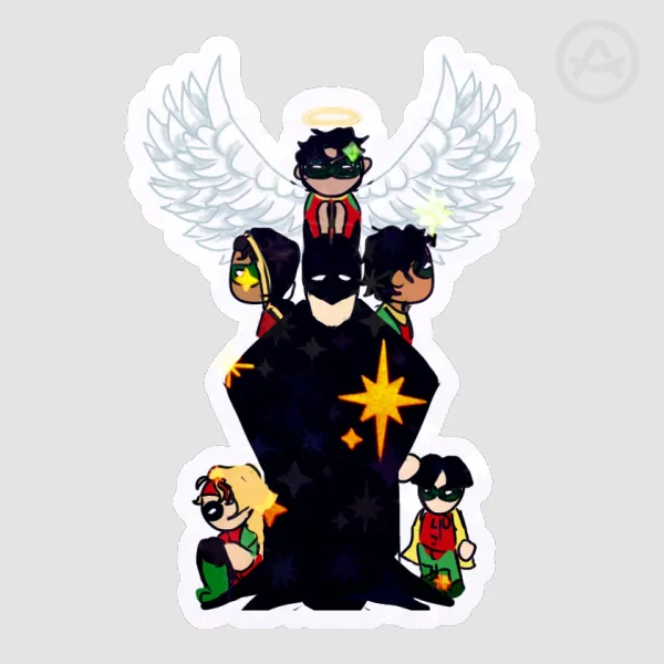 Batman and his robins Stickers