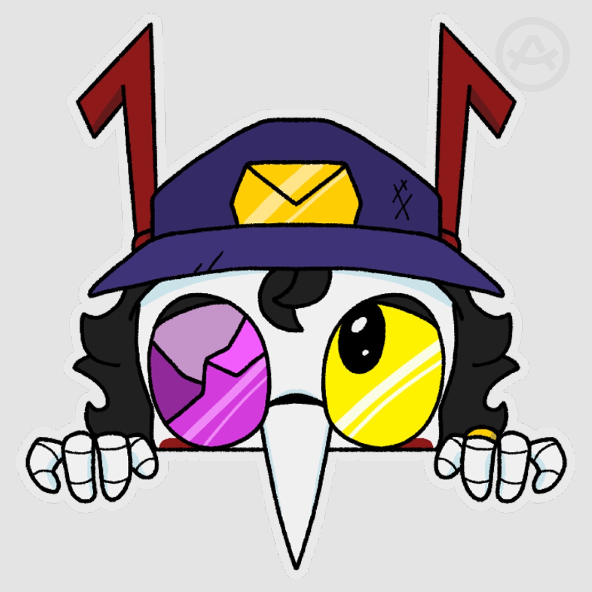 Undertale Spamton- Deltarune Peekaboo Stickers