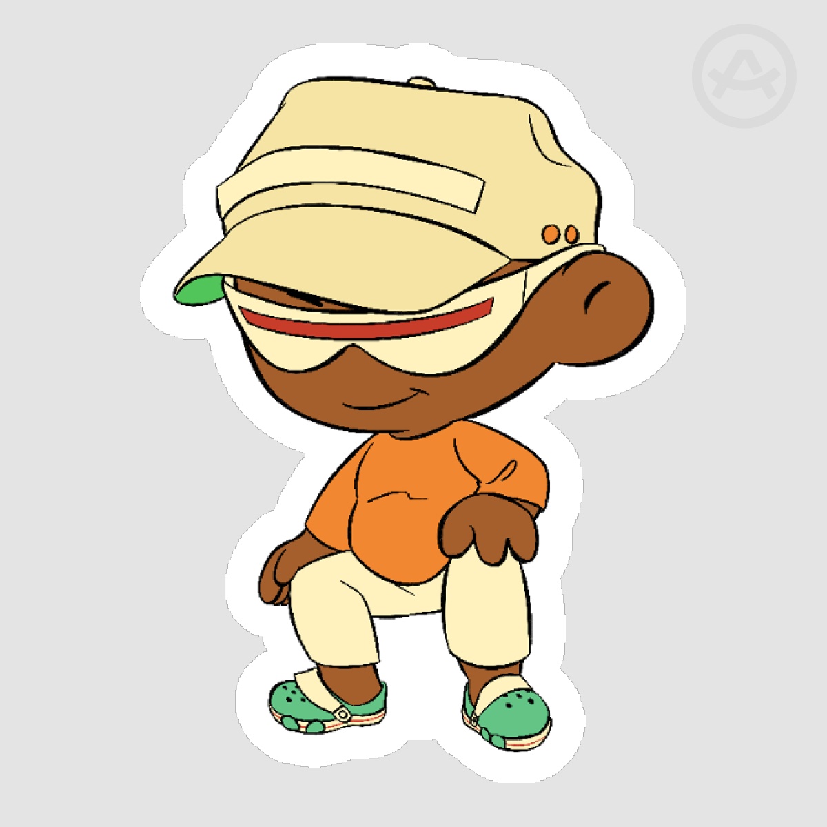 Gorillaz Russel "The Mountain" Sticker