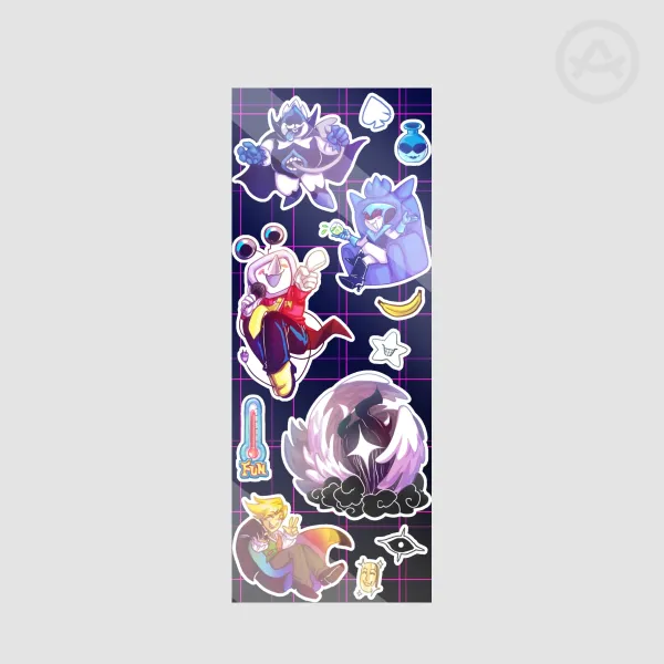 Deltarune Main Bosses Sticker Sheet