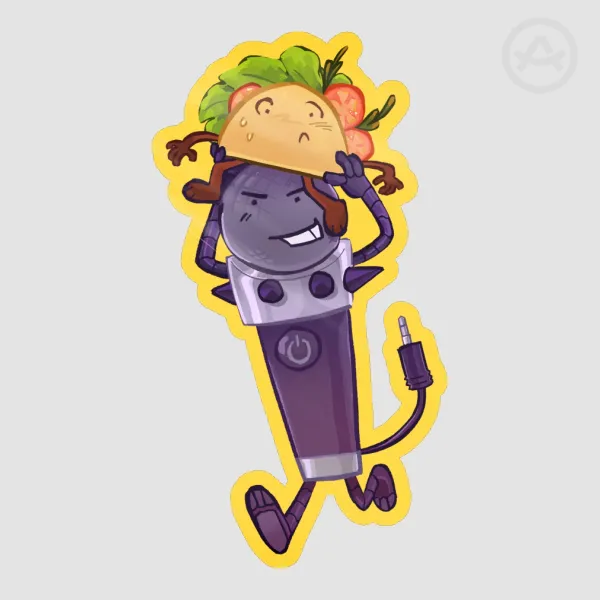 TacoMic Sticker