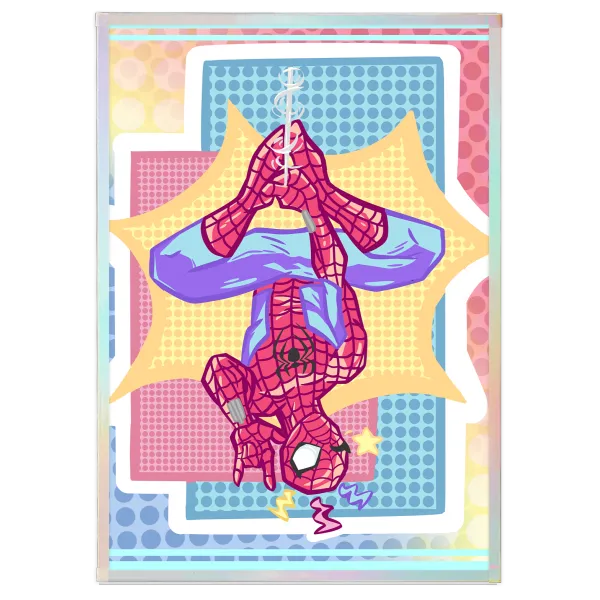 Spider-Man Art Boards with Rainbow-Edged