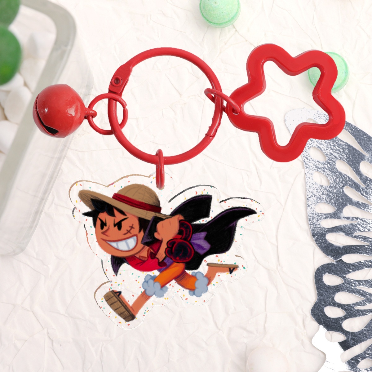 MONKEY D. LUFFY [ONIGASHIMA] Glitter Acrylic Keychains