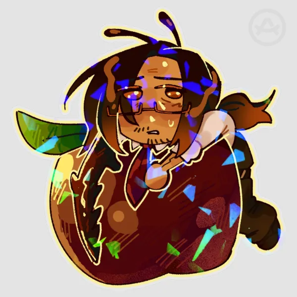 Gregor and his Apple Sticker