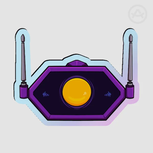 Shock Rainbow Acrylic Pin