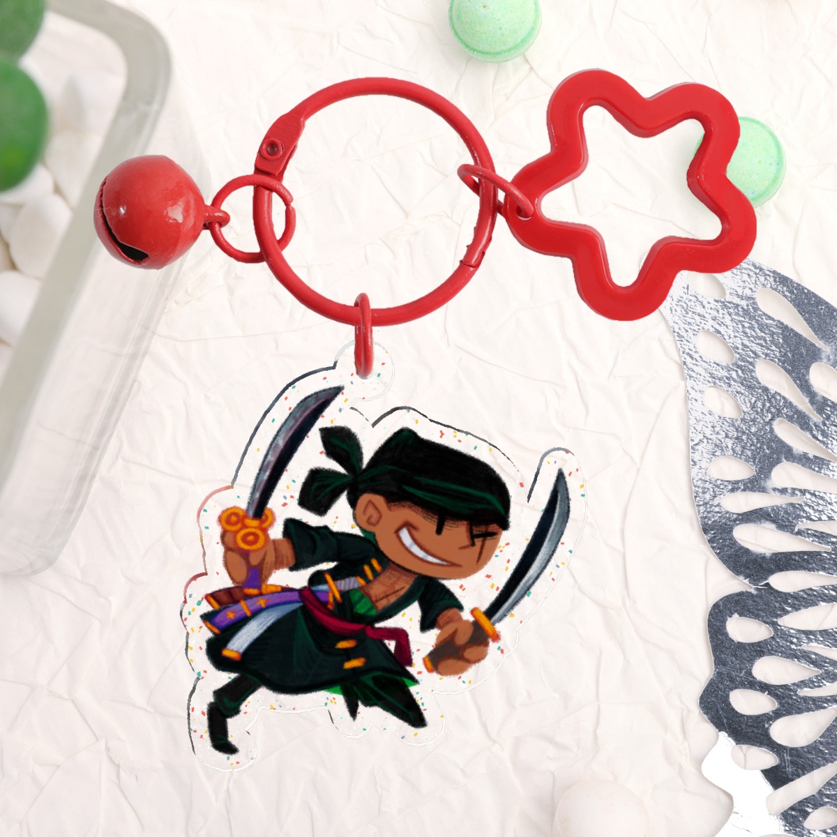 RORONOA ZORO [ONIGASHIMA] Glitter Acrylic Keychains