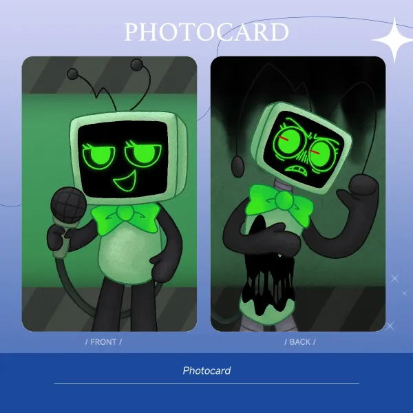 Vee & Twisted Vee Laminated Photocard