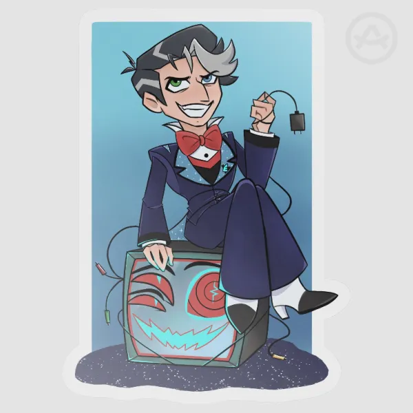 Vincent Clear PET Vinyl Sticker
