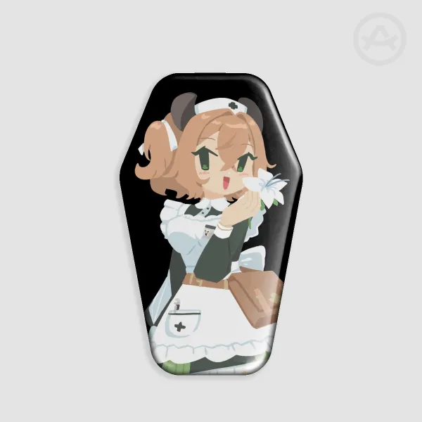 Nimi Nightmare - Coffin Shaped Holographic Badge