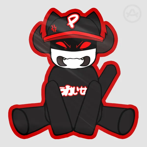 Angry Pest Kitty (Sticker)