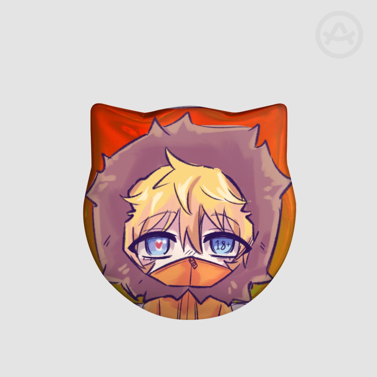 Kenny McCormick Cat Badge
