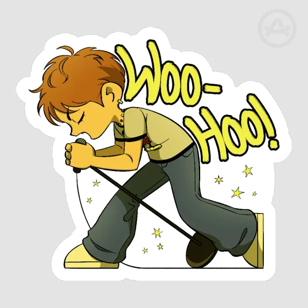 Blur Damon Albarn "Song 2" Sticker