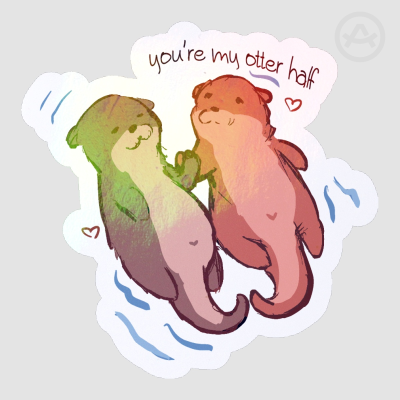 Otters sticker