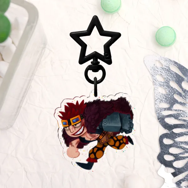 EUSTASS CAPTAIN KID [ONIGASHIMA]  Glitter Acrylic Keychains