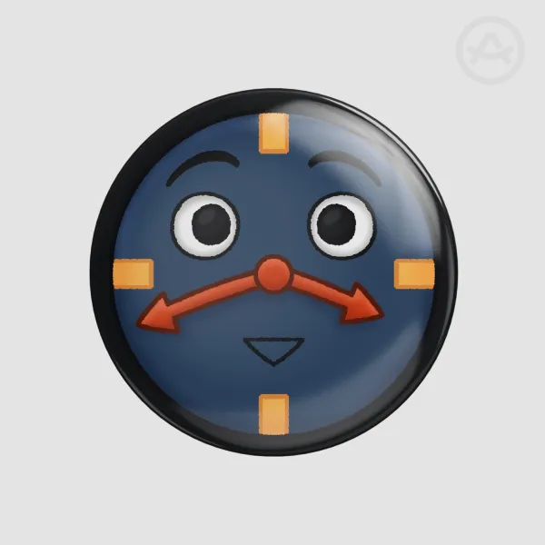 Tony The Talking Clock Badge