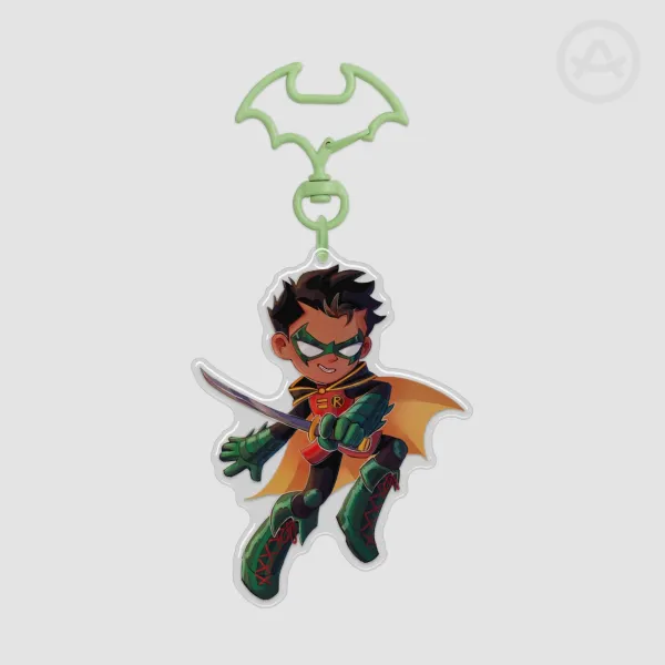Damian Robin Epoxy Keychain
