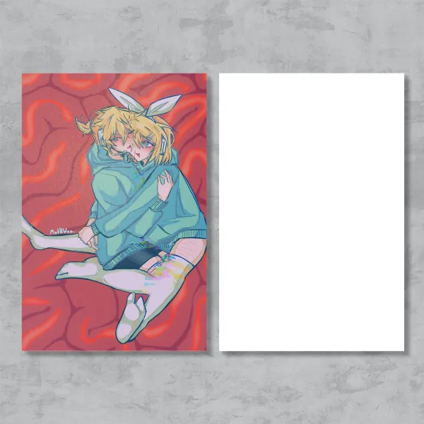 Rin and len Postcard
