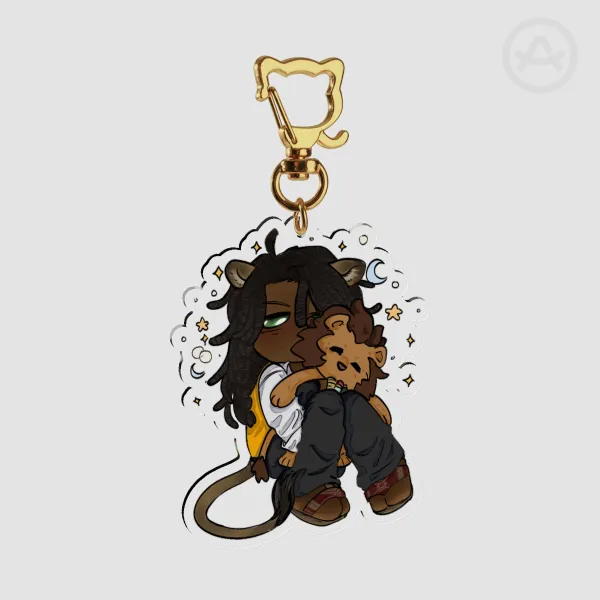 Leona Kingscholar cute keychain charm