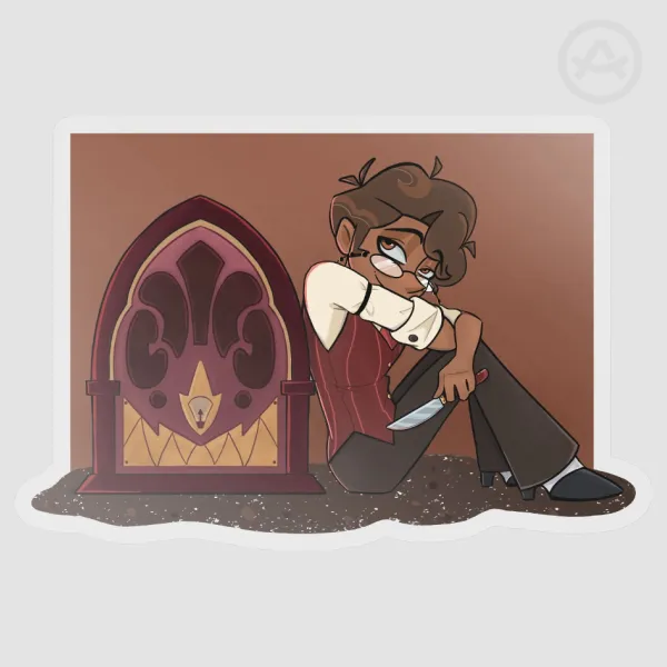 Alastor Clear PET Vinyl Sticker