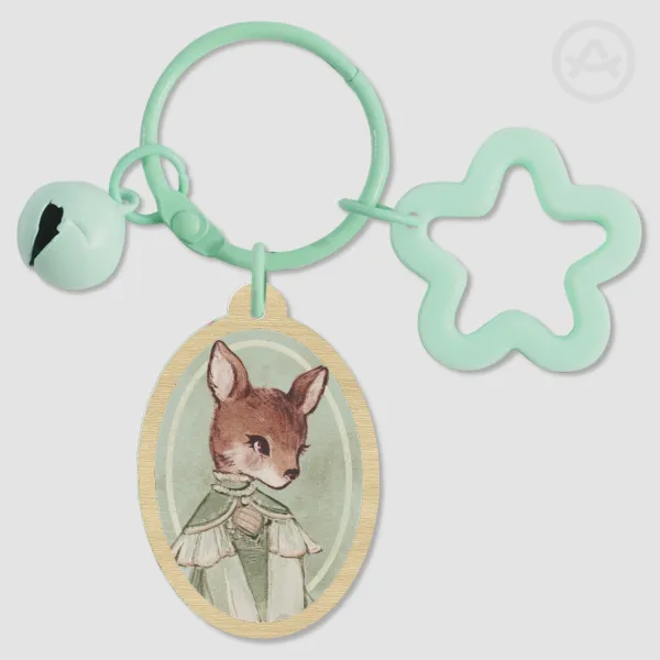 Deer Wood Keychain