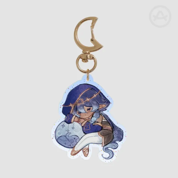 Sleepy Layla Acrylic Keychain