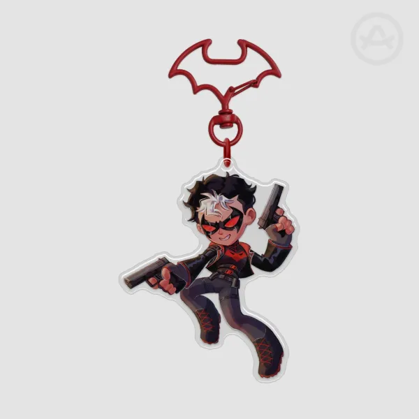 Jason Red Hood Epoxy Keychain