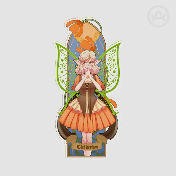 Blooming Fairy Ciella - PET Plastic Bookmark