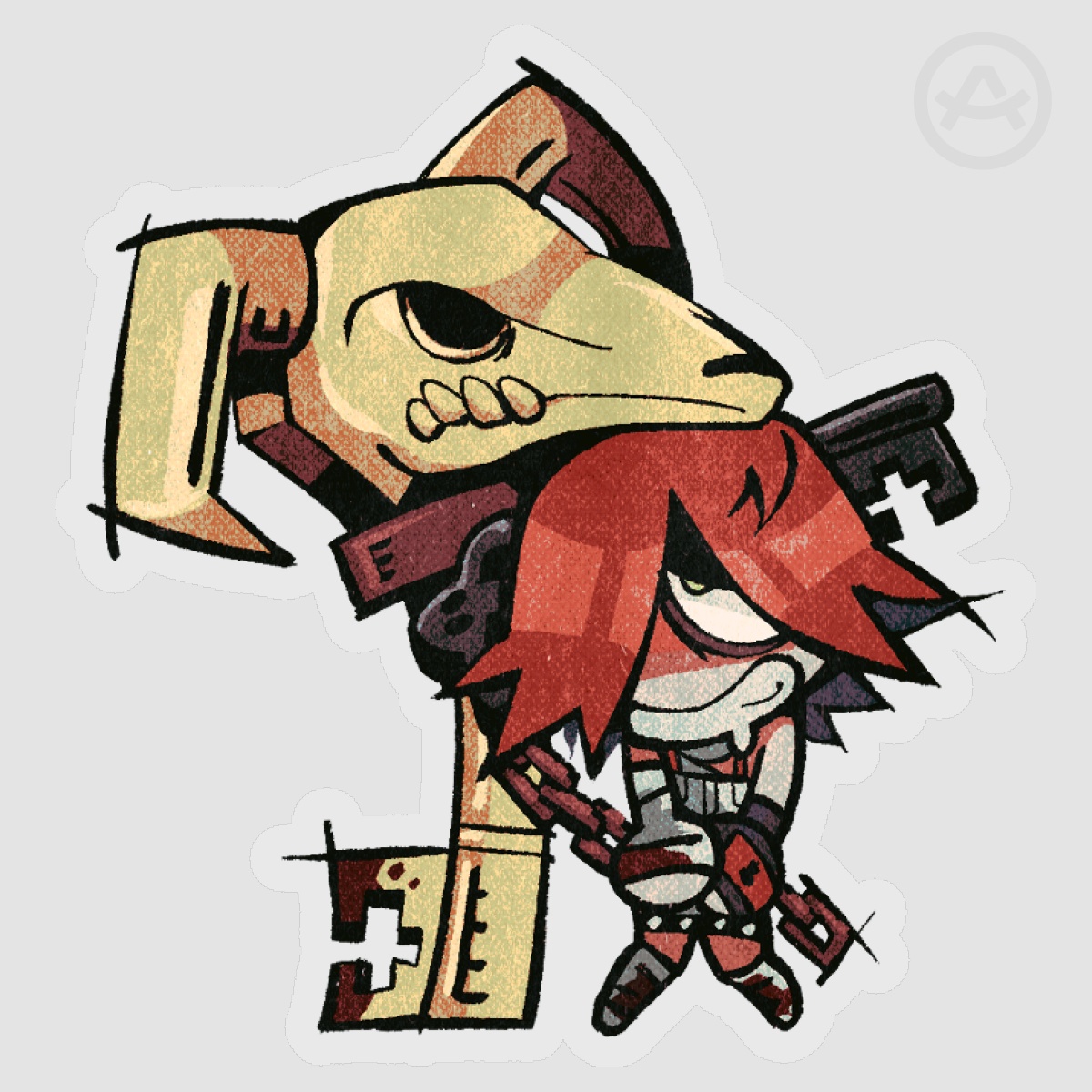 [GG Clear PET Vinyl Sticker] Moroha