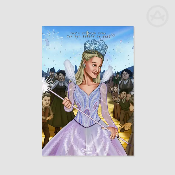 Wicked Girl in the Bubble Art Print