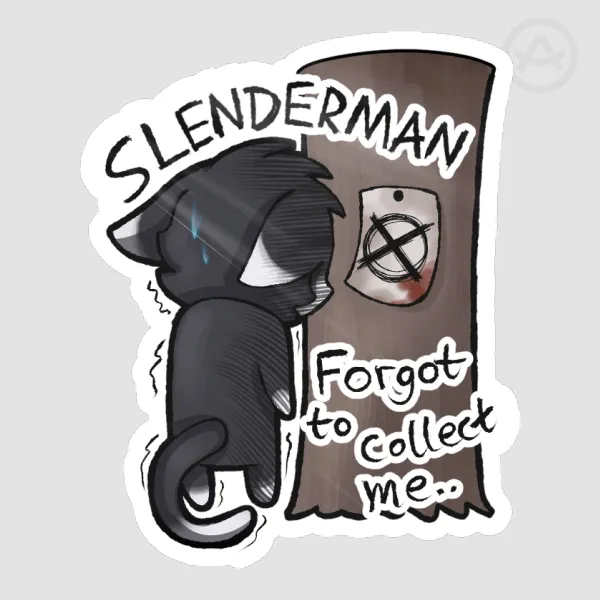 Slenderman Forgot Me - Sticker