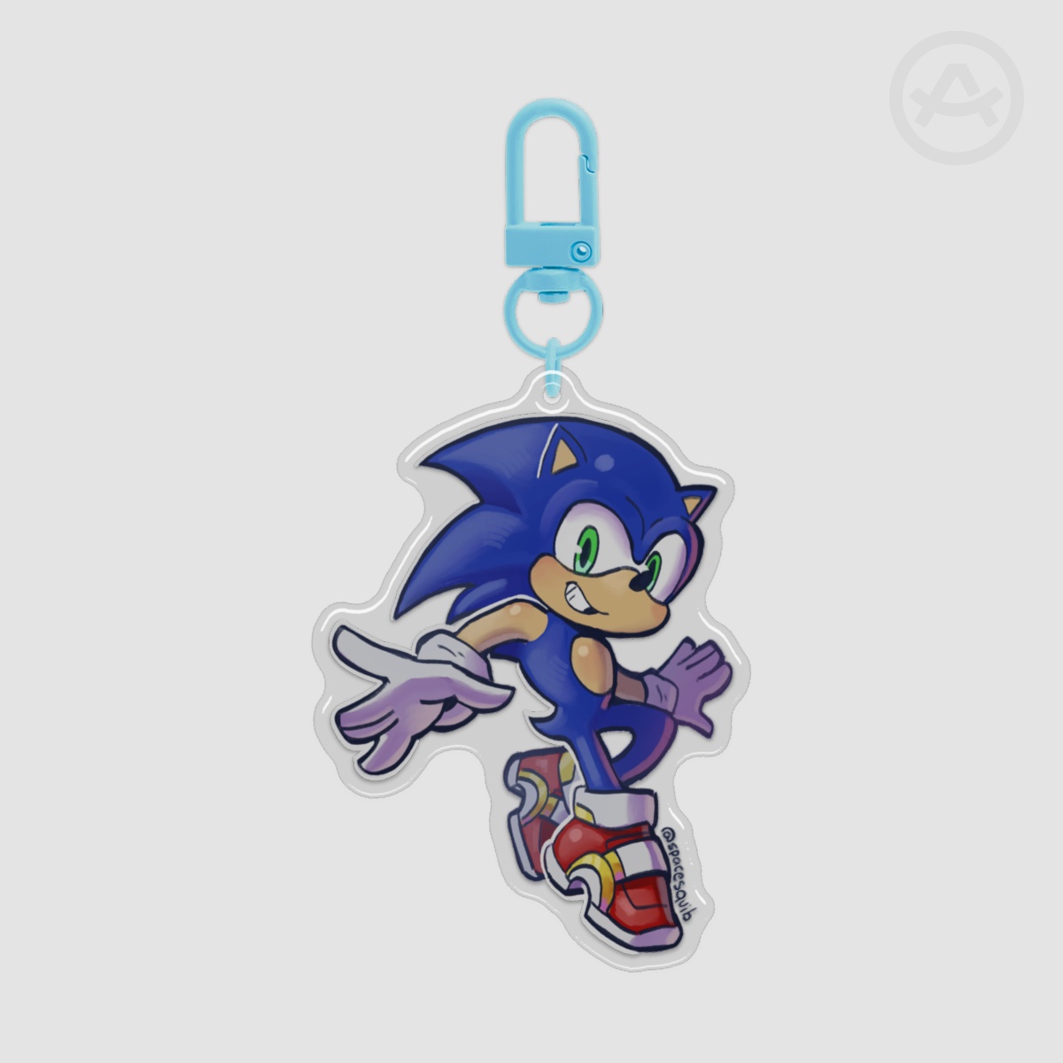 Sonic the Hedgehog | Epoxy Clear Acrylic Keychain