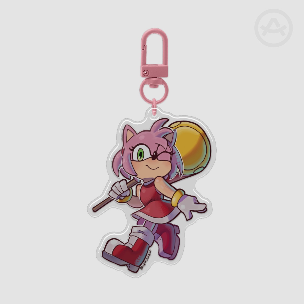 Amy Rose | Epoxy Clear Acrylic Keychain
