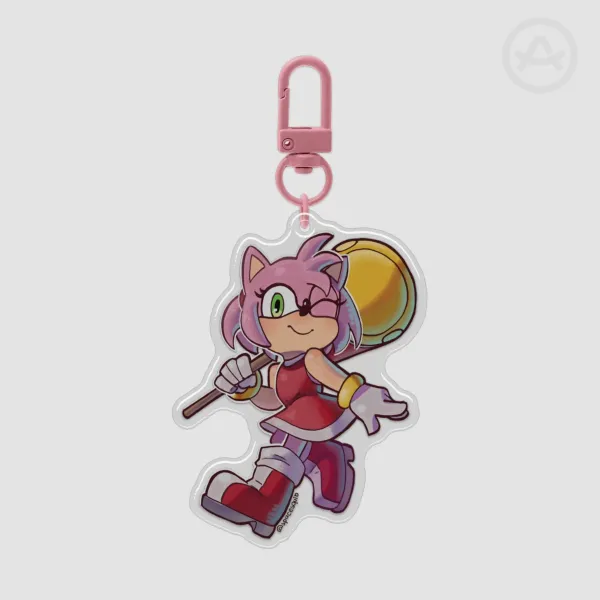 Amy Rose | Epoxy Clear Acrylic Keychain