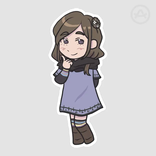 Akane Kurashiki Zero Escape 999 Die Cut Sticker