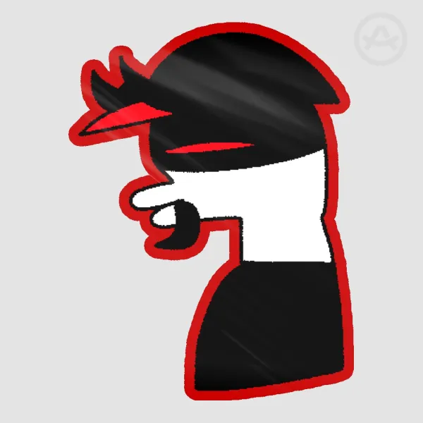 Pest's Ugly Side Profile (Sticker)