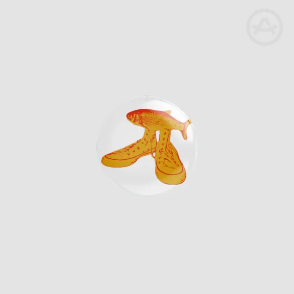 If The Shoe Fish Round Badges (Button Pins)