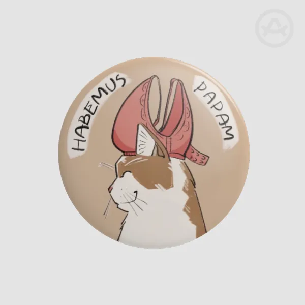 Cat Pope Badge