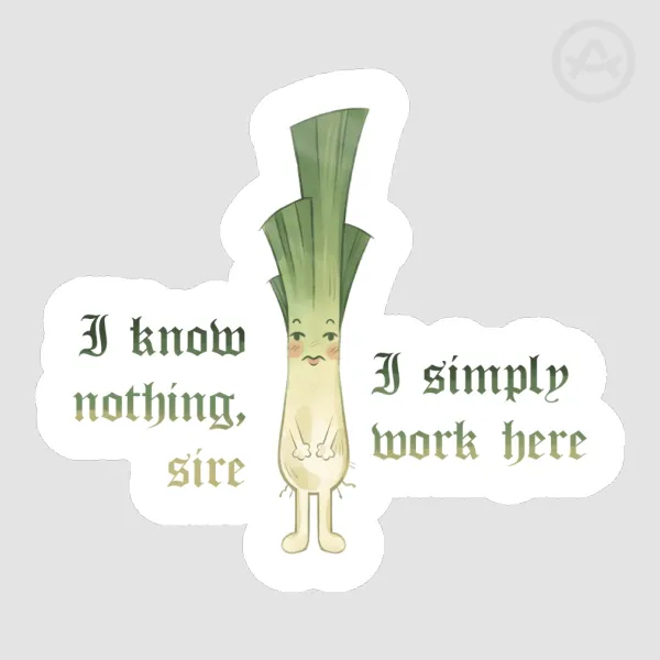 Medieval stickers | Leek
